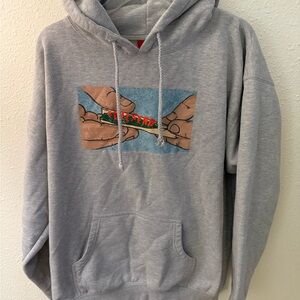 Gray Graphic Hoodie